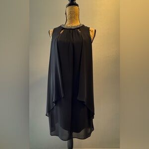 Elegant Black Sleeveless Dress